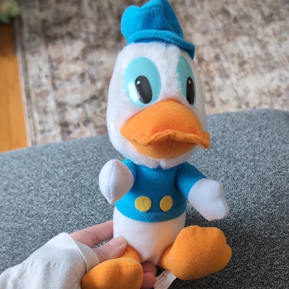 Vintage Disney Donald Duck Mickeys Christmas Carol Plush Toy